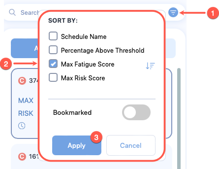Advanced search options